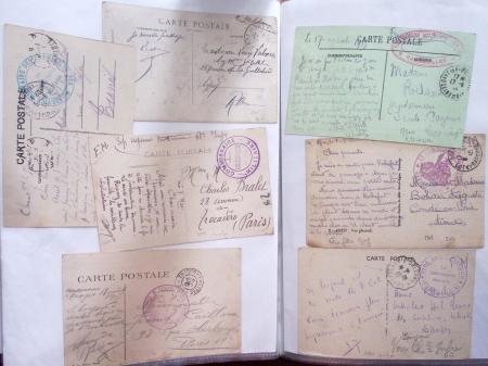 1914-18, 777 plis : commissions de gare, hopitaux temporaires,