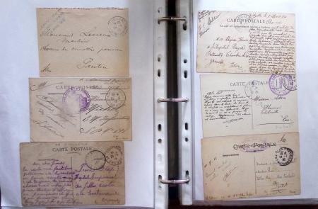 1914-18, 777 plis : commissions de gare, hopitaux temporaires,