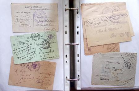 1914-18, 777 plis : commissions de gare, hopitaux temporaires,