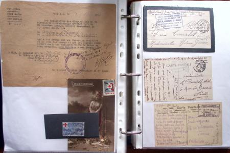 1914-18, 777 plis : commissions de gare, hopitaux temporaires,