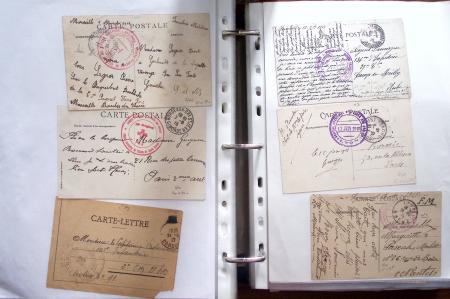 1914-18, 777 plis : commissions de gare, hopitaux temporaires,