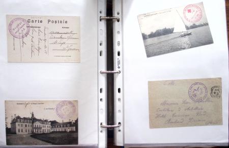 1914-18, 777 plis : commissions de gare, hopitaux temporaires,