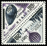 N°453/472 et PA 61/62 avec surcharge inversée bleue