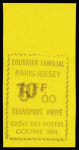 N°14/17 Les 4 valeurs du "Courrier familial", neuf
