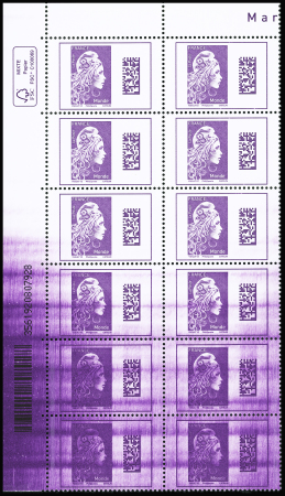 N°5291 Marianne d'YZ, spectaculaire variété défaut