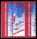 N°3243a et b 3f Vive les vacances, variétés COULEUR
