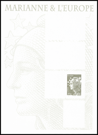N°4614/4620 Marianne et l'Europe, feuillet des 7 valeurs,