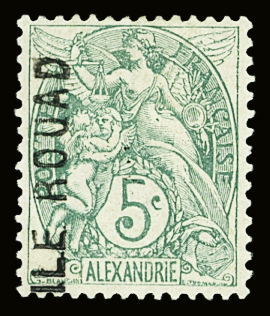 N°1/3 Les 3 valeurs d'Alexandrie (au lieu des timbres