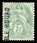 N°1/3 Les 3 valeurs d'Alexandrie (au lieu des timbres
