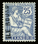 N°1/3 Les 3 valeurs d'Alexandrie (au lieu des timbres
