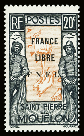 N°285 20c noir et rouge-orange, neuf **, TB. Signé