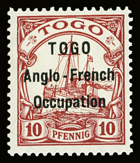 N°34 10pf rouge, neuf *, TB
