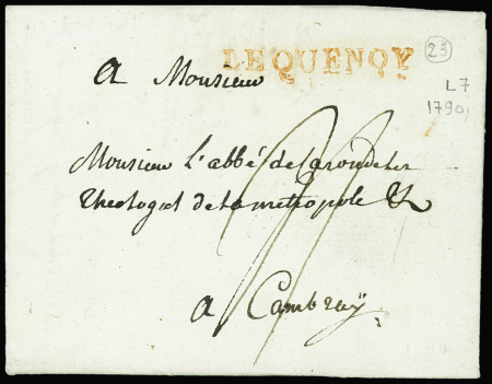 MP rouge "Lequesnoy" (L7 - 1790), ind 23. TB