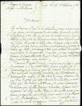 Lettre datée du Cap Haïtien (1788) pour Bordeaux avec