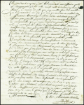 Lettre des Cayes (Haiti) (1773) pour Bordeaux avec MP d'entrée maritime "Col. N. par La Rochelle" (38x7mm), ind 20. TB