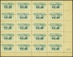 1915 Les 3 timbres-monnaie de Côte-d'ivoire en 3 feuilles