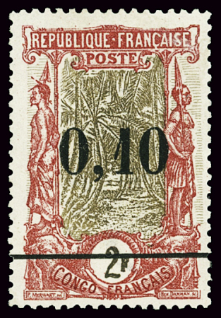 N°47 0,10 s. 2f. carmin et brun, neuf *, TB. Signé