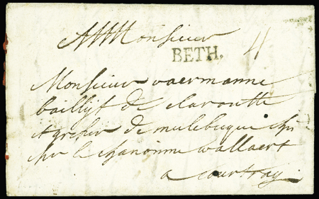 MP "BETH" (Lenain n°2), 20.7.1715, Ind 28, TB, RRR