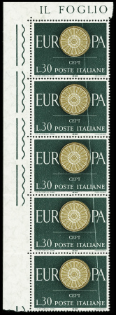 EUROPA CEPT, 1960, lot de variétés, avec des timbres,