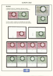 EUROPA CEPT, 1960, lot de variétés, avec des timbres,