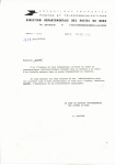 Lettre brulée du Togo (7.12.79) pour Denain avec mot d'excuses des PTT du Nord "A la suite d'un incendie survenu dans un wagon transportant le courrier" + coupure de presse relative à l'incendie d'un wagon poste Paris Va