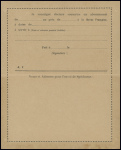 3 entiers cartes lettres neuves 10c semeuse camée rouge avec repiquages "L'Intermédiaire du Capitaliste - la Revue française et La Fraternelle - Parisienne. TB