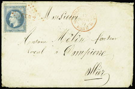 Losange rouge CER2 sur n°29A +càd Corps Expeditre 2