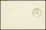N°41B + 25 +28A (replié au verso) obl. càd Condrieu