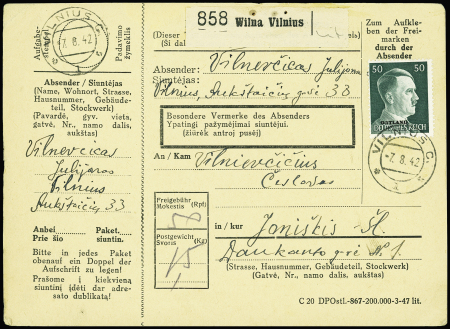 1941-45 Deutsches Reich Ostland - Baltische Staaten Sammlung in 2 Alben