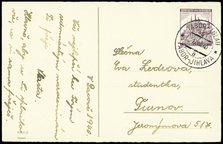 1939-45, Böhmen & Mähren, Bohemia and Moravia, Abstempelungssammlung, überwiegend Sonderstempel 1942-45, auch Bahnpost, Francotyp, etc.