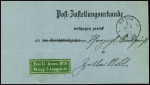 Deutsches Reich, 1874-1917, 2-bändige Sammlung Averszettel bzw. Avers- und Ablösungsstempel