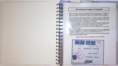 1939-45, Polnische Truppen in Frankreich, Ausstellungssammlung in Lindner Album