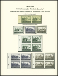 1941-44 GENERALGOUVERNEMENT Sammlung auf Ausstellungsblättern mit meist ungezähnten Werten, etc.