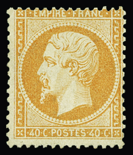 N°23 40c orange, neuf *, TB. Signé A.Brun