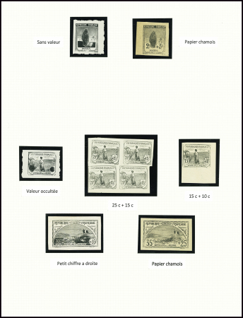Exceptionnelle présentation de 12 essais/épreuves de