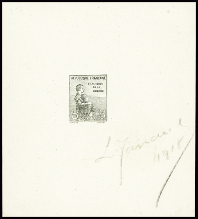 N°149 5c+5c au profit des Orphelins de la guerre, épreuve
