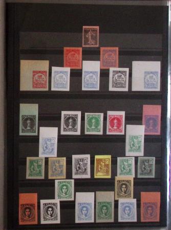 1871-1921, Rare classeur de timbres de fantaisies de