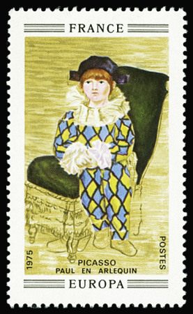 N°1840a Arlequin de Picasso, spectaculaire variété