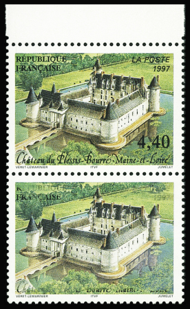 N°3081 4f40 château du Plessis-Bourré, variété faciale