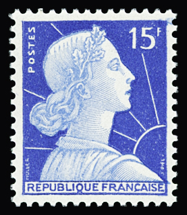 N°1010A et 1010Aa Non émis Marianne de Muller, 15f