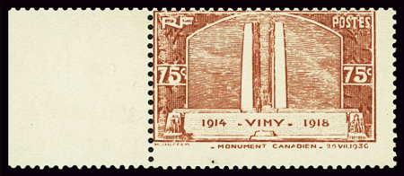 N°316 avec impression défectueuse, neuf **, RR, TTB.