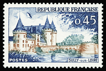 N°1313 Chateau de Sully, variété météorite,  neuf **,