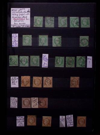 1870-1875, Petit stock de classiques, avec belle partie