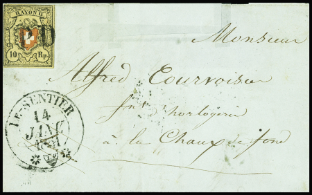 Type 11 A2/LU, vollrandig, entwertet P.D. auf Faltbriefumschlag