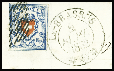 Type 30 A3/O, sehr gut gerandet aber mit kl. Fehlern,