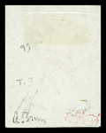 6Rp. (Type I, 86. Marke des Bogens), waagrechte Untergrundlinien,