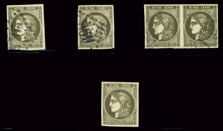 Lot de plusieurs n°47 : neuf * (pos.13, signé A.Brun