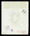 Orts-Post ohne Kreuzeinfassung, Type 11, farbfrisch,