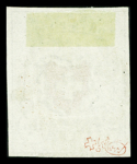 Orts-Post mit Kreuzeinfassung, Type 15, farbfrisch,