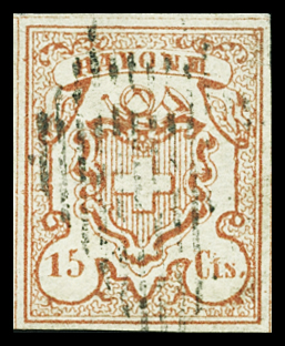 Type 19 ringsum sehr gut gerandet, sauber entwertet